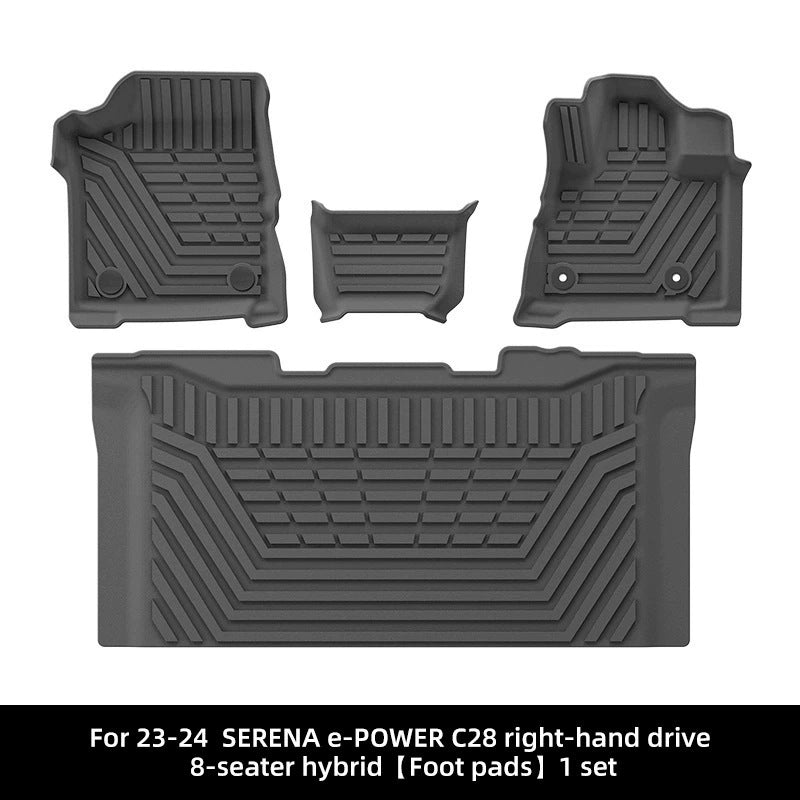 For 2023-2024 Nissan SERENA e-POWER C28 RHD TPE Car Floor Mat/Trunk Mat