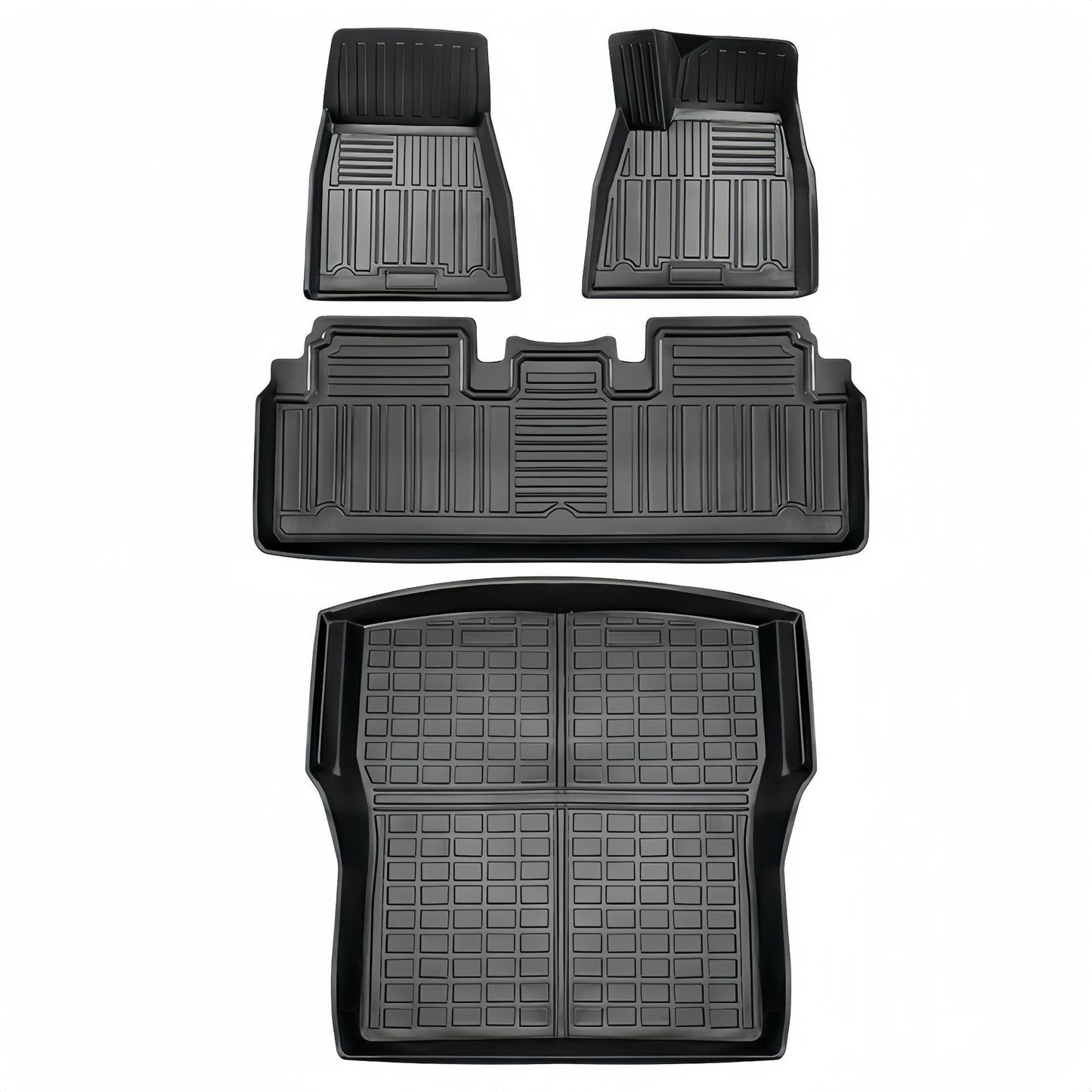 For 2015 Tesla Model S LHD/RHD 3D TPE Car Floor Mat/Rear Trunk Mat