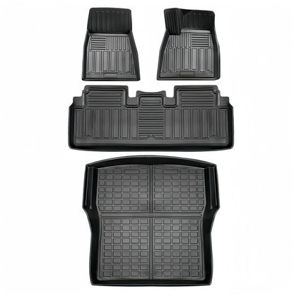For 2015 Tesla Model S LHD/RHD 3D TPE Car Floor Mat/Rear Trunk Mat