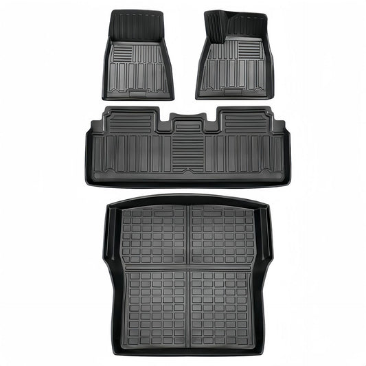 For 2015 Tesla Model S LHD/RHD 3D TPE Car Floor Mat/Rear Trunk Mat