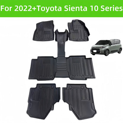 TPE Car Floor Mats For 2022 Toyota Sienta10 Series Waterproof Floor