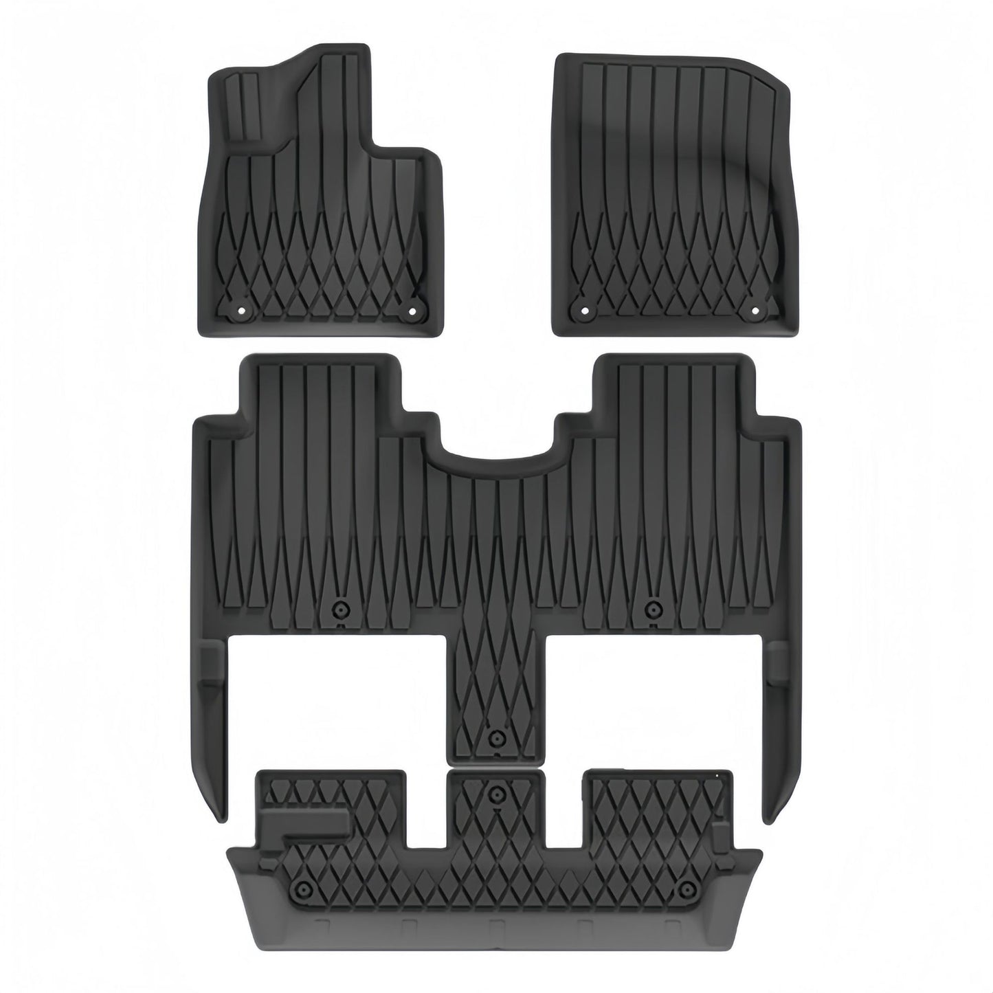 For 2025 AION Hyper HL TPE Car Floor Mat/Rear Trunk Mat