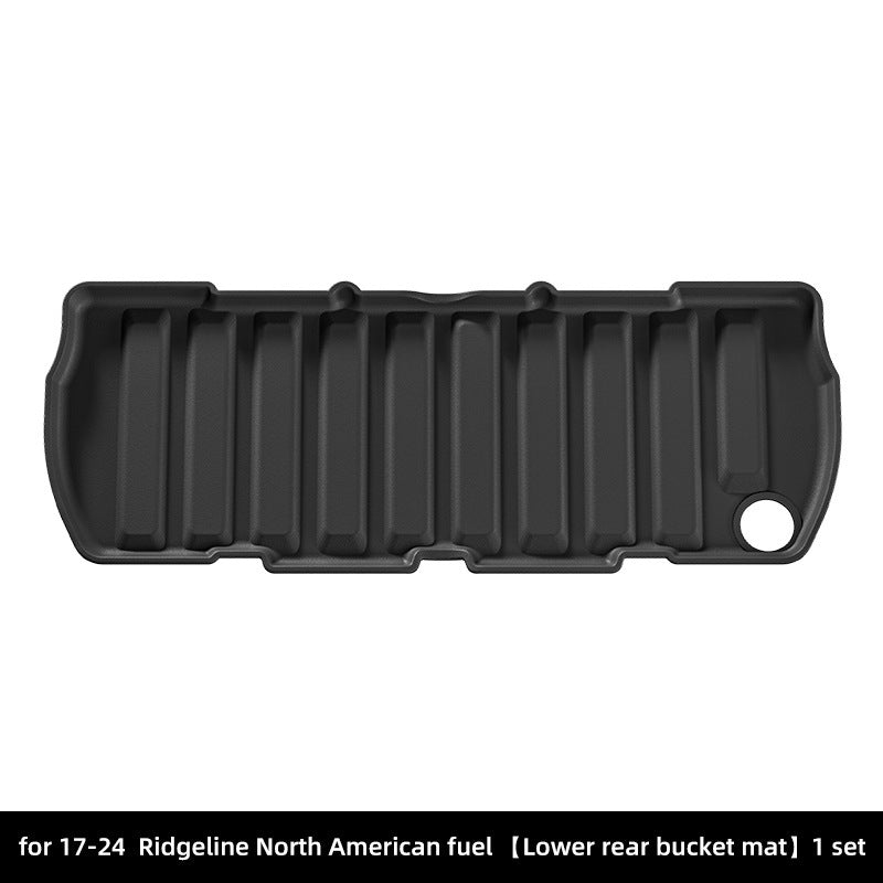 For 2017-2024 Honda Ridgeline Fuel TPE Car Floor Mat/Rear Bucket Mat