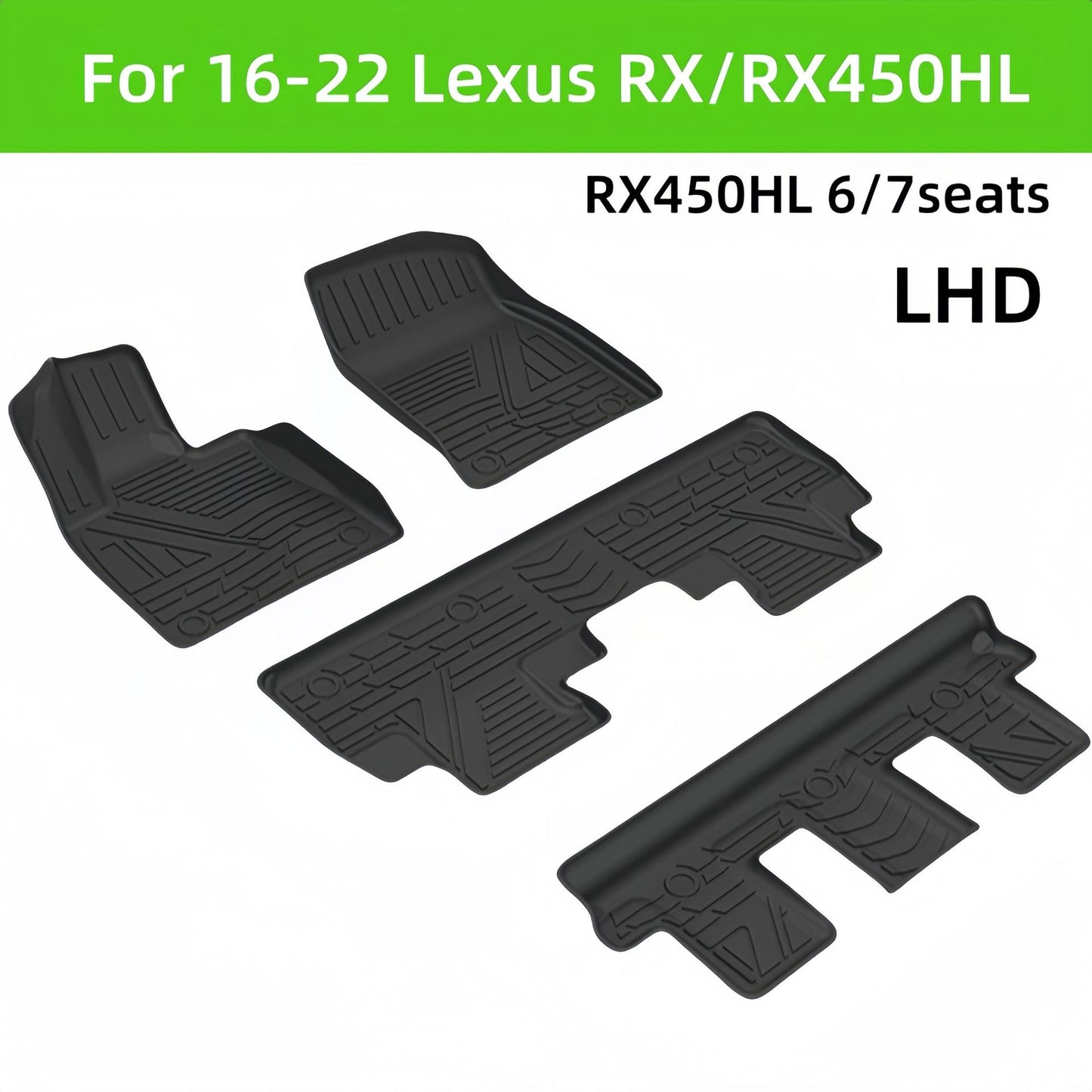 For 16-22 Lexus RX/RX450HL Cra 3D Carpet TPE Car Floor Mat Minimum order 30 sets