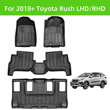For 2018 Toyota RUSH LHD/RHD Waterproof Carpet TPE Car Floor Mat