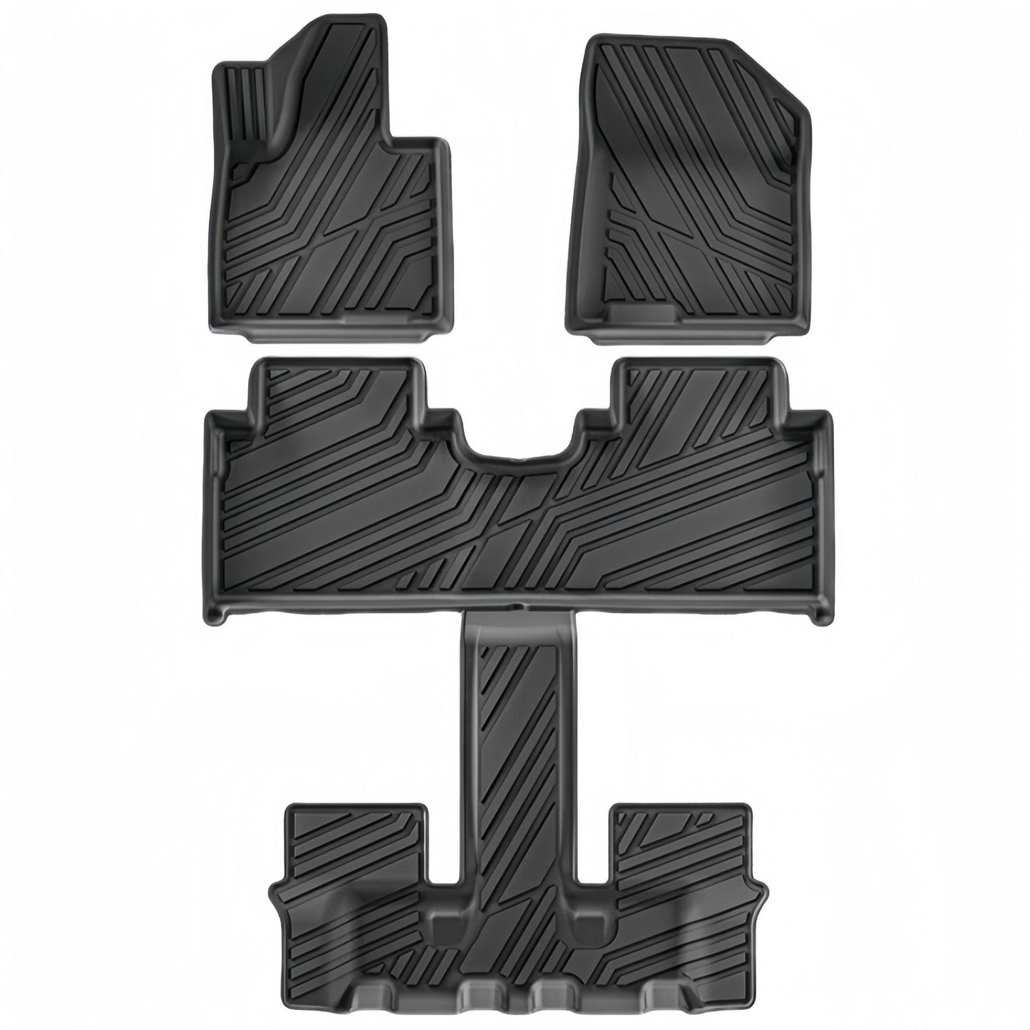 For 2021- 2024 Hyundai Santa Fe Fuel 3DCarpets TPE Car Floor Mat/Trunk Mat
