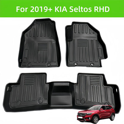 For 2019 KIA Seltos RHD Car Waterproof Carpet TPE Car Floor Mat