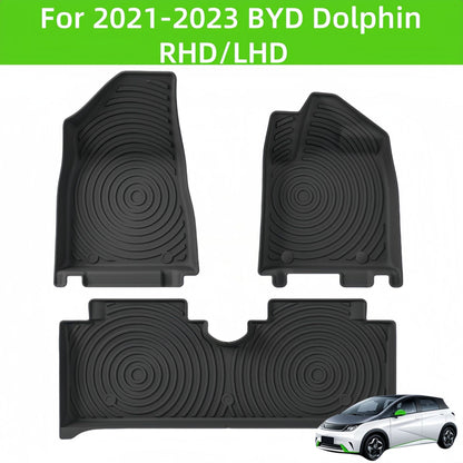 For 2021-2023 BYD Dolphin Waterproof Non-slipTPE car floor mats