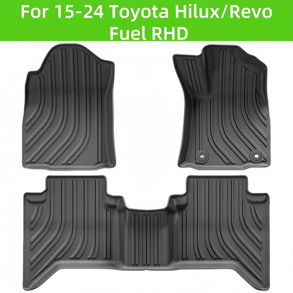 For 2015 Toyota Hilux/Revo Fuel RHD TPE Car Floor Mat/Rear Trunk Mat