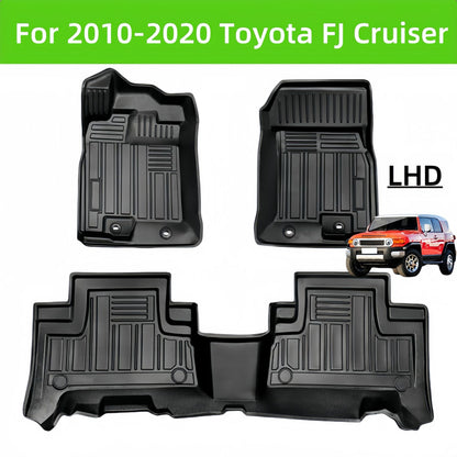 For 2010-2020 Toyota FJ Cruiser LHD 3D Carpet TPE Car Floor Mat