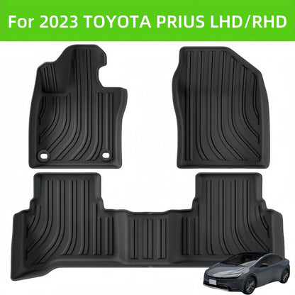 For 2023 Toyota PRIUS LHD RHD 3D TPE Car Floor Mat/Rear Trunk Mat