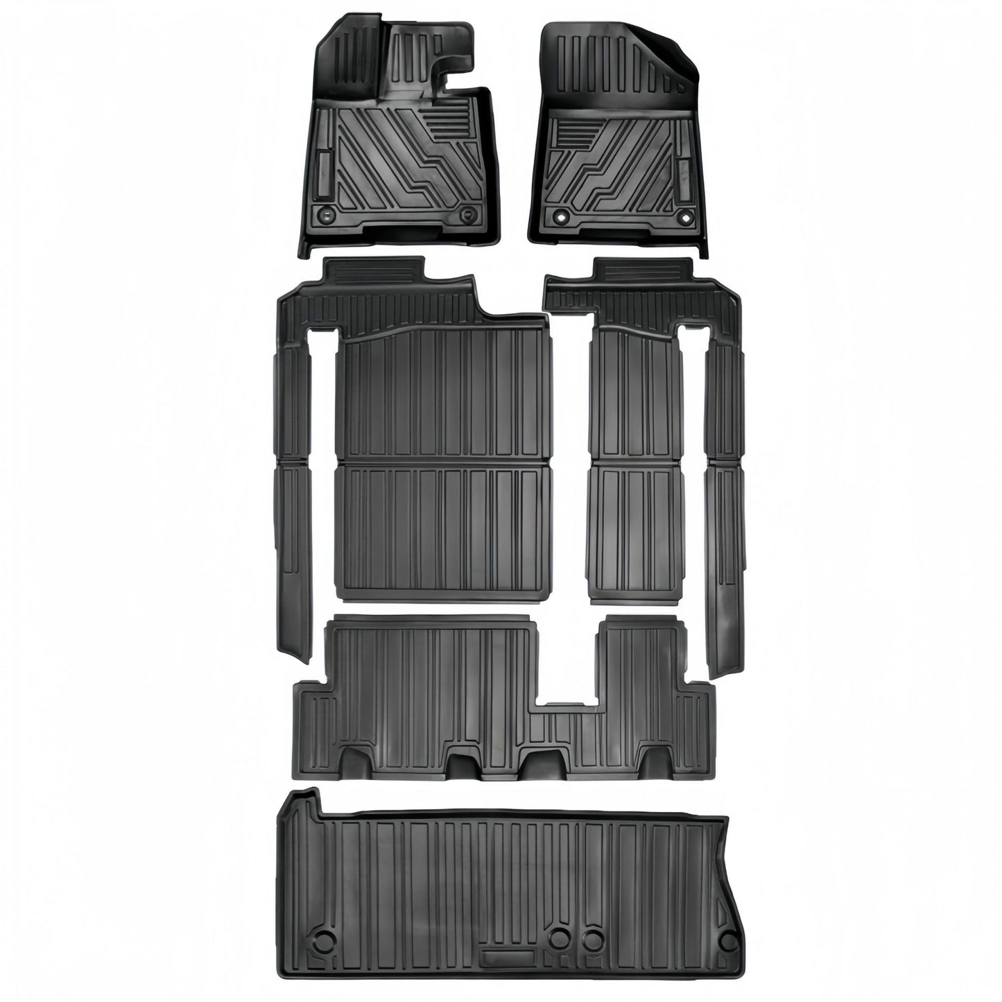 For 2021 Toyotia Sienna TPE 3D Car Floor Mat/Rear Trunk Mat