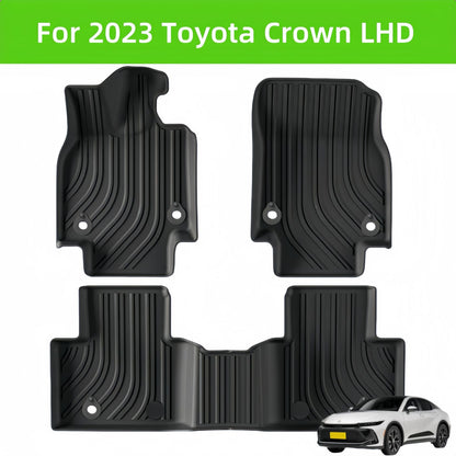 For 2023 Toyota Crown LHD TPE Car Floor Mat/Rear Trunk Mat