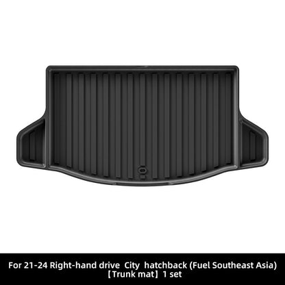 For 2021- 2024 Honda City RHD 3D TPE car floor mats Waterproof Carpet