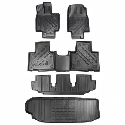 Toyota Highlander LHD 2015-2024 TPE Car Floor Mat/Rear Trunk Mat
