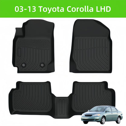 For 2003-2013 Toyota Corolla Car 3D Carpet TPE Car Floor Mat Minimum order of 30 sets