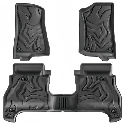 For 2020-2024 Jeep Gladiator Fuel TPE Car Floor Mat/Rear Bucket Mat
