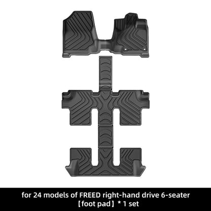 For 2016- 2024 Honda FREED RHD HEV/Fuel TPE Car Floor Mat/Rear Trunk Mat