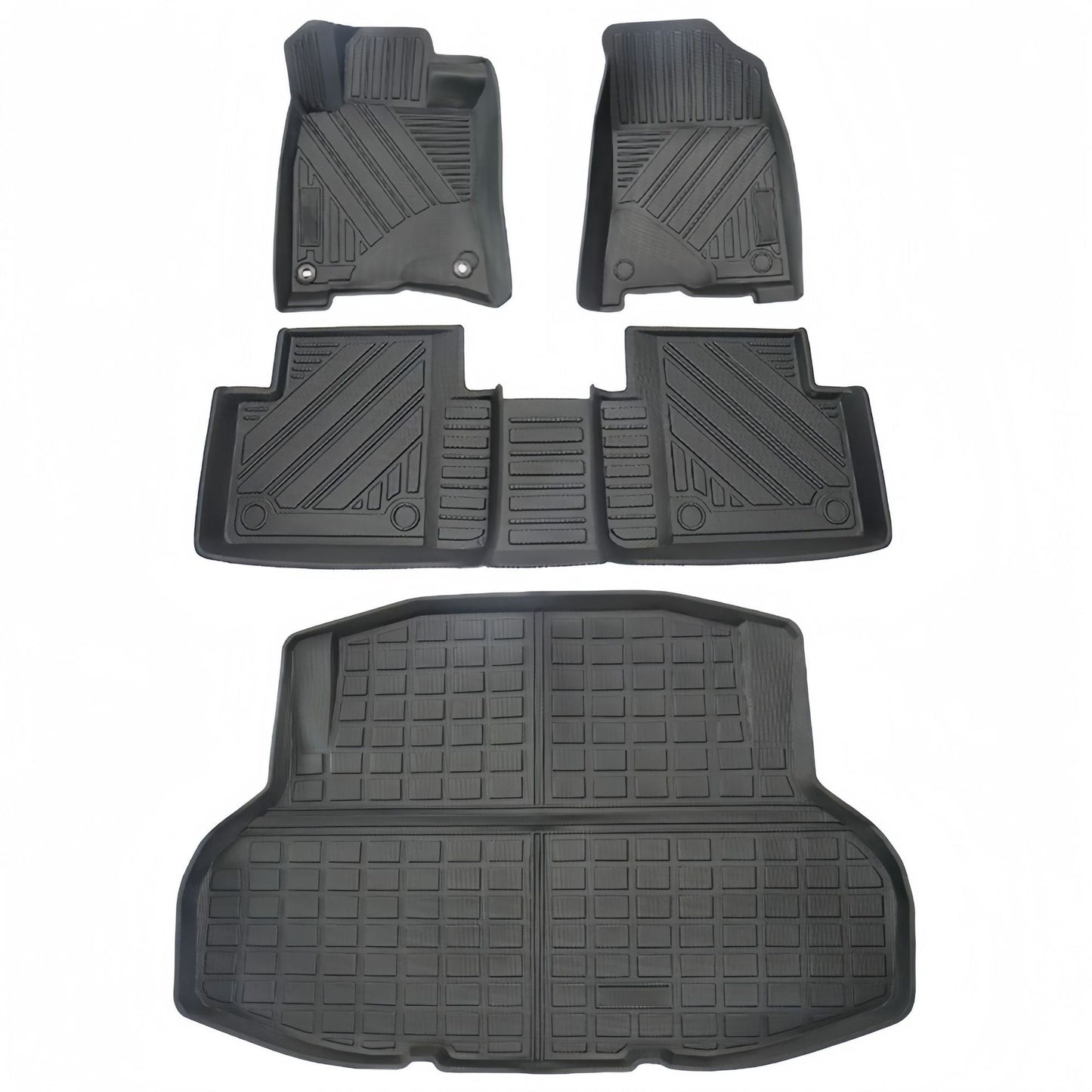 For 2016- 2021 Honda Civic 10th LHD/RHD TPE Car Floor Mat/Rear Trunk Mat