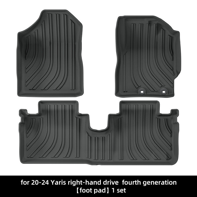 For 2020-2024 Toyota YARIS Cross LHD/RHD TPE Car Floor Mat/Rear Trunk Mat