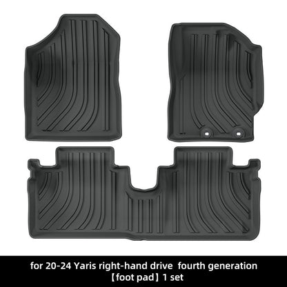 For 2020-2024 Toyota YARIS Cross LHD/RHD TPE Car Floor Mat/Rear Trunk Mat