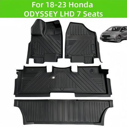 For 2018-2023 Honda Odyssey LHD Waterproof Carpet TPE 3D Car Floor Mat