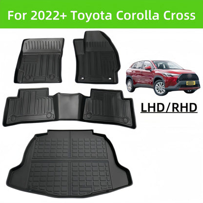For 2022 Toyota Corolla Cross LHD RHD TPE Car Floor Mat/Trunk Mat