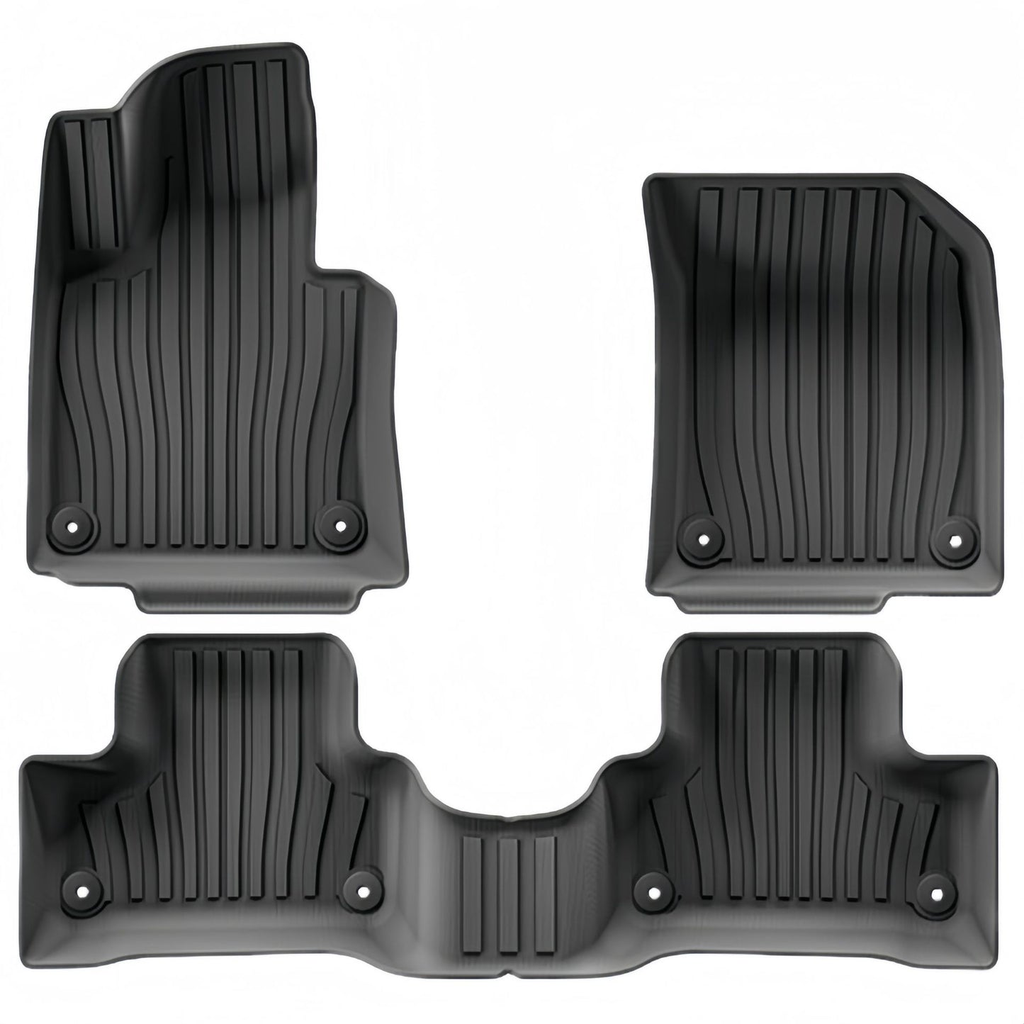 For 2018- 2024 Volvo XC60 Fuel/HEV TPE Car Floor Mat/Rear Trunk Mat
