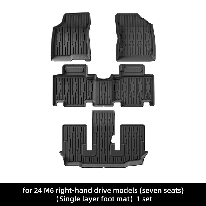 For 2024 BYD M6 RHD Luxury Car Carpet 3D TPE car floor mats
