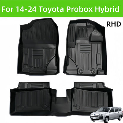 For 2014-2024 Toyota Probox Hybrid RHD Waterproof TPE 3D Car Floor Mat
