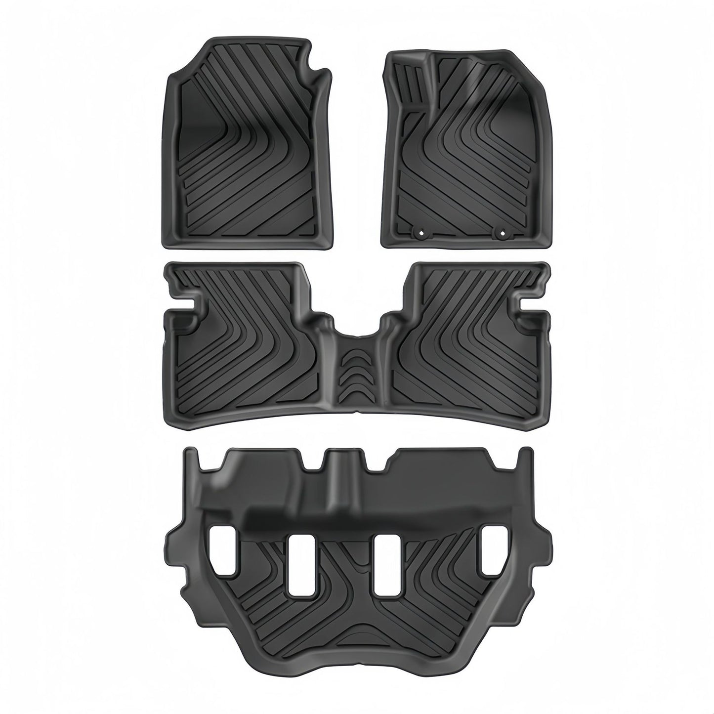 For 2022-2024 Honda BR-V RHD Fuel TPE Car Floor Mat/BRV Rear Trunk Mat