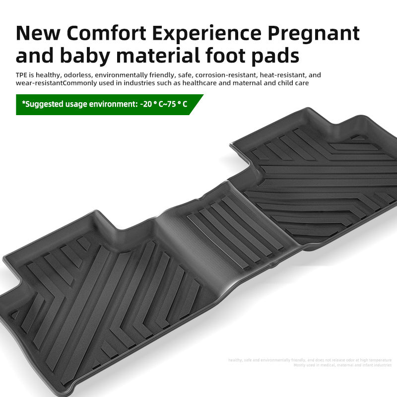For 2023-2025 MG HS PHEV RHD TPE Car Floor Mat/Rear Trunk Mat