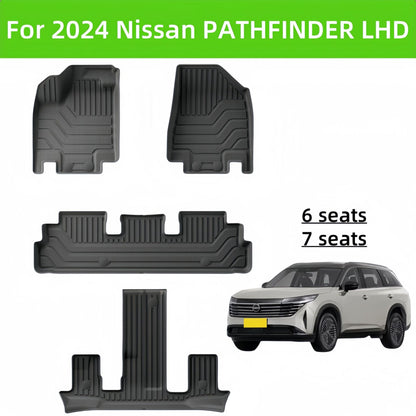 For 2024 Nissan PATHFINDER TPE Car Floor Mat/Rear Trunk Mat