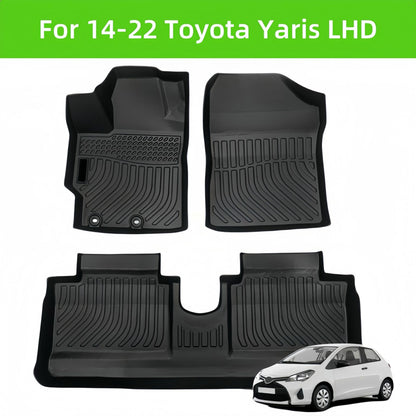 For 2014-2022 Toyota Yaris LHD Car 3D Carpet TPE Car Floor Mat  Minimum order 30 sets