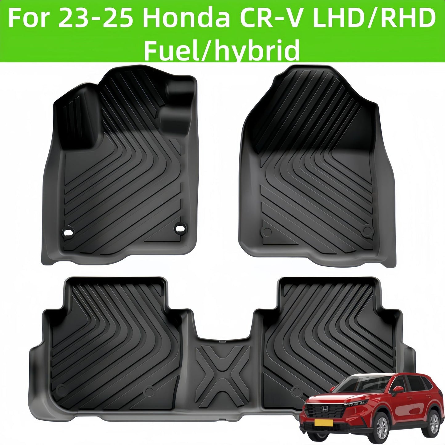 For 2023-2025 Honda CR-V LHD/RHD TPE Car Floor Mat/CRV Rear Trunk Mat