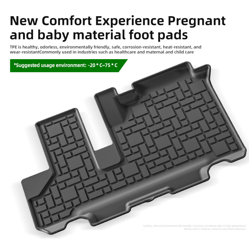 For 2017-2023 Honda N-BOX JF3/JF4 RHD TPE Car Floor Mat/Rear Trunk Mat