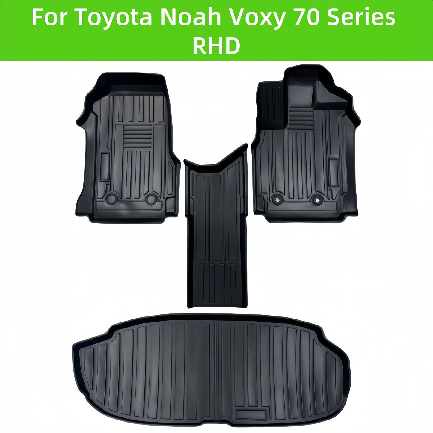 For Toyota Noah Voxy 70 Series RHD TPE Car Floor Mat/Rear Trunk Mat