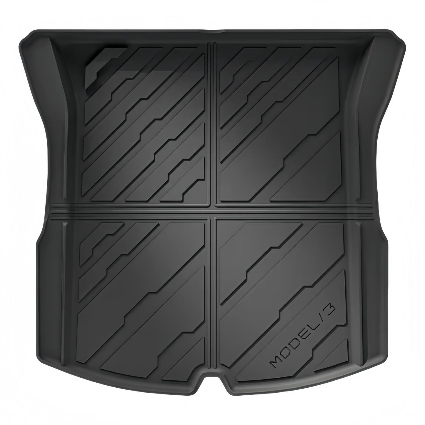 For 2024 Tesla MODEL 3 Cyberpunk Style TPE Car Floor Mat/Trunk Mat