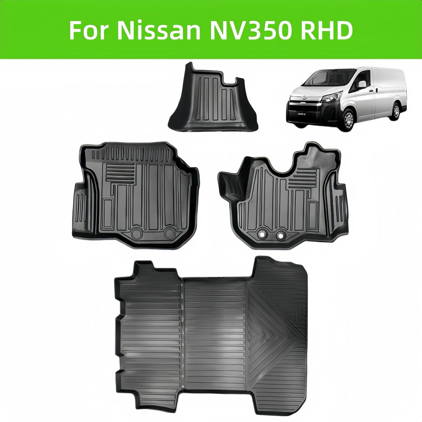 Nissan NV350 RHD Car TPE Car Floor Mat/Rear Trunk Mat
