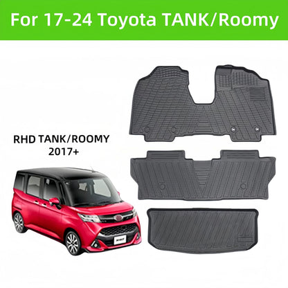 For 2017-2024 Toyota Tank/Roomy TPE Waterproof Non-slip Car Floor Mat