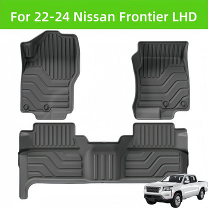 For 2022-2024 Nissan Frontier TPE Car Floor Mat/Rear Bucket Mat