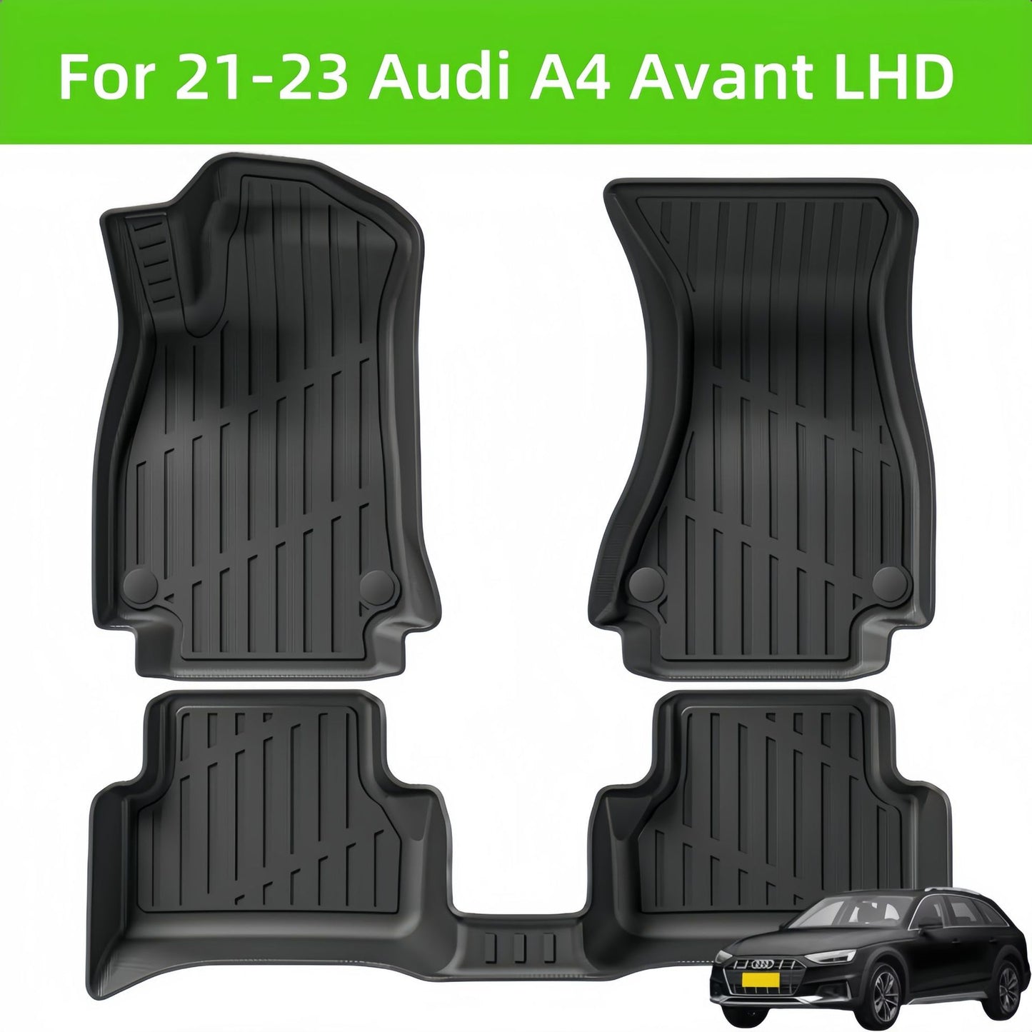 Audi A4 Avant LHD 2021-2023 Car Floor Mat/Rear Trunk Mat TPE