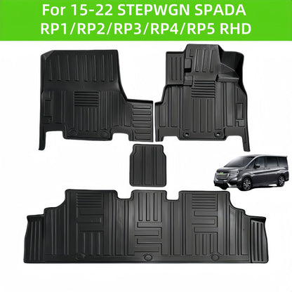 For 2015-2022 STEPWGN SPADA RP1-RP5 RHD TPE Car Floor Mat/Trunk Mat
