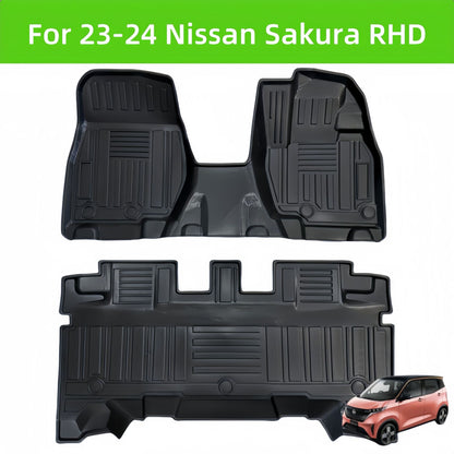 Nissan Sakura RHD 2023-2024 TPE Car Floor Mat/Rear Trunk Mat