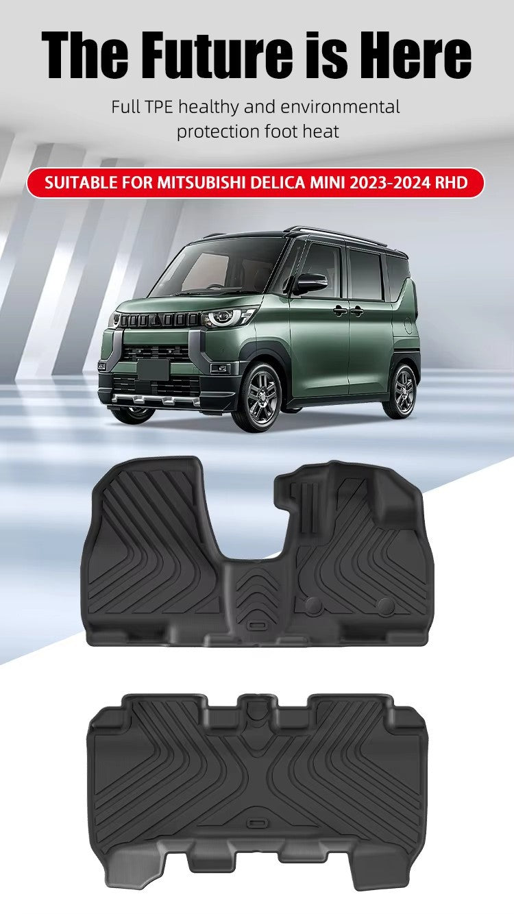 Mitsubishi Delica Min/ROOX 40 Series RHD 2023-2024 Car Floor Mat TPE