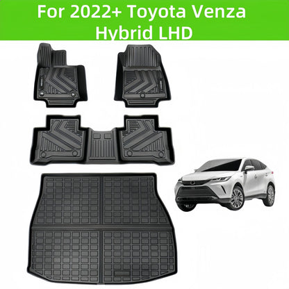 For 2022 Toyota Venza hybrid LHD TPE Car Floor Mat/Rear Trunk Mat