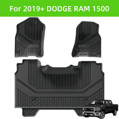 Dodge RAM 1500 2019-2024 TPE Car Floor Mat/Rear Bucket Mat