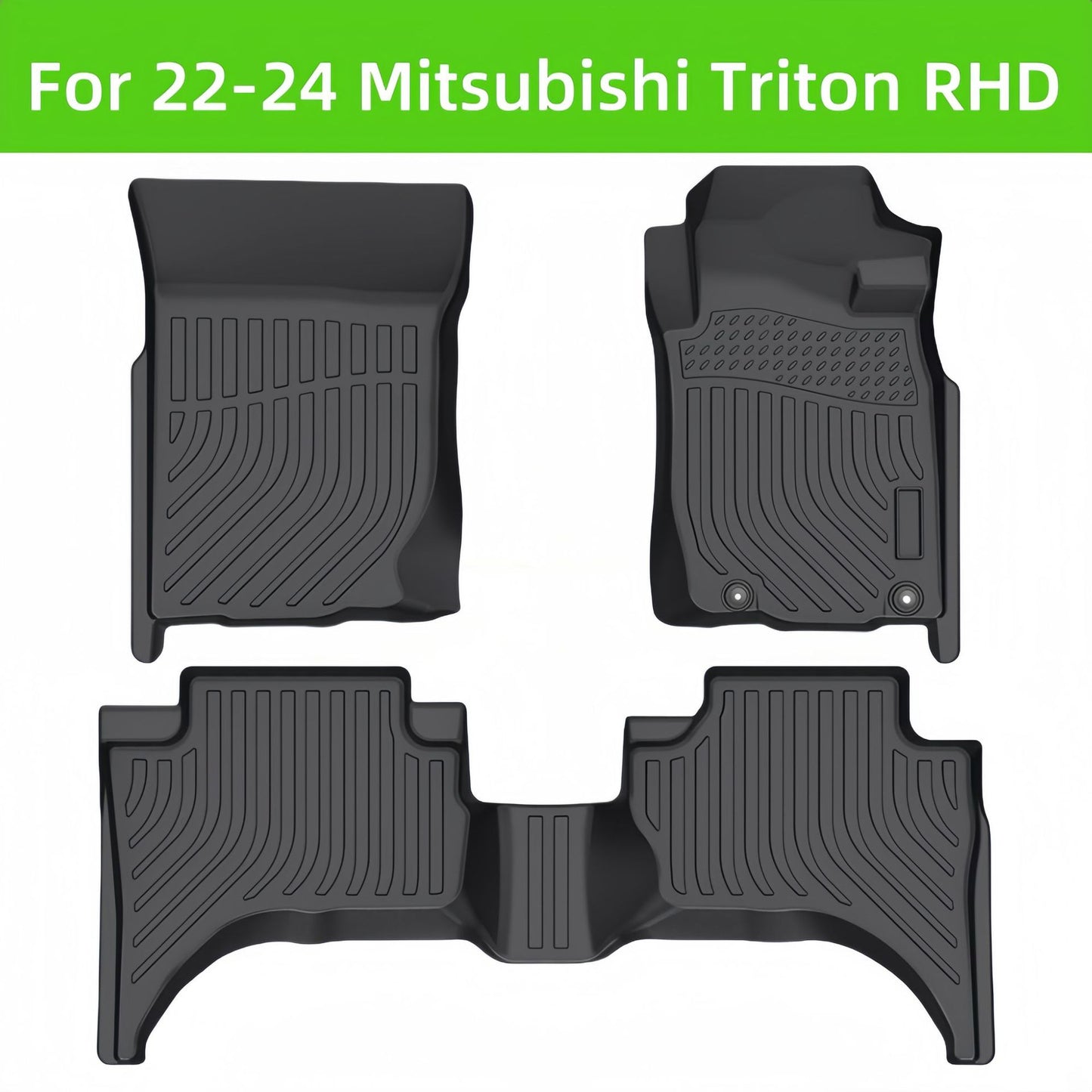 Mitsubishi Triton RHD 2022-2024 TPE Car Floor Mats Custom Wholesale
