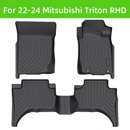 Mitsubishi Triton RHD 2022-2024 TPE Car Floor Mats Custom Wholesale