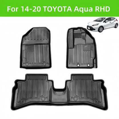 For 2014-2020 Toyota AQUA RHD TPE Car Floor Mats/Custom Fit Car Carpet